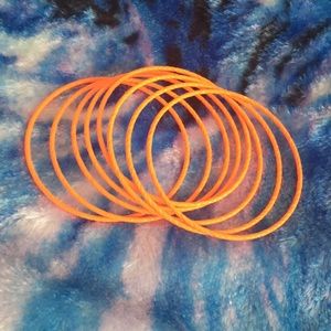 neon orange bracelets